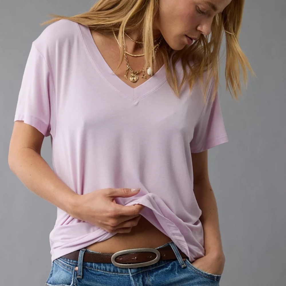 American Eagle Outfitters Soft & Sexy V-Neck Tee